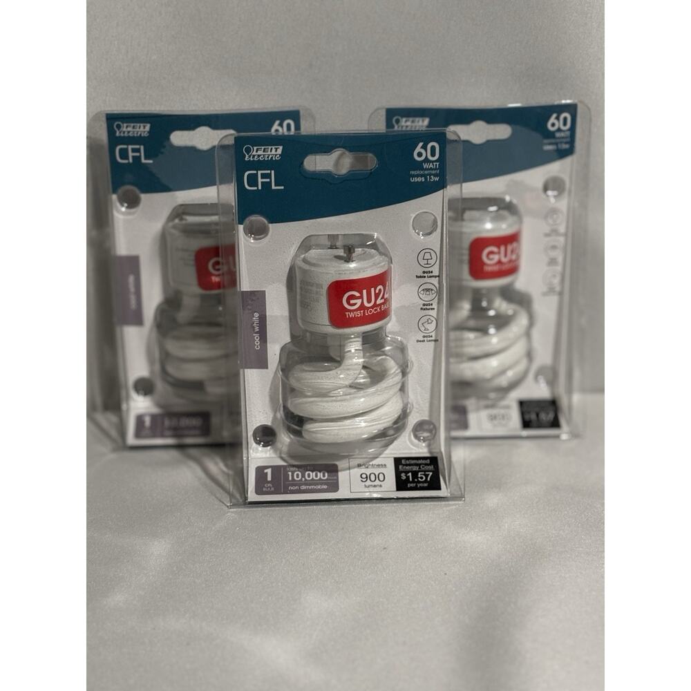 Feit Electric 60W CFD Dimmable LED Bulb 3ct